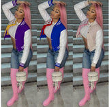 (XS~XXL)💋 Women Fashion Colored Block Jacket