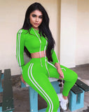 (S-L) 💋 Hooded Drawstring Top And High Waist PantsSet