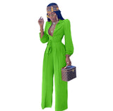 (S~3XL)💋Sexy Drawstring Waisted Jumpsuit