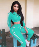 (S-L) 💋 Hooded Drawstring Top And High Waist PantsSet