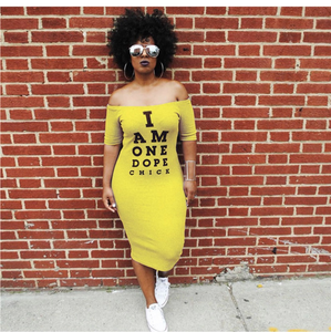 (S-3XL) 💋 Dope Chic Bodycon Dress